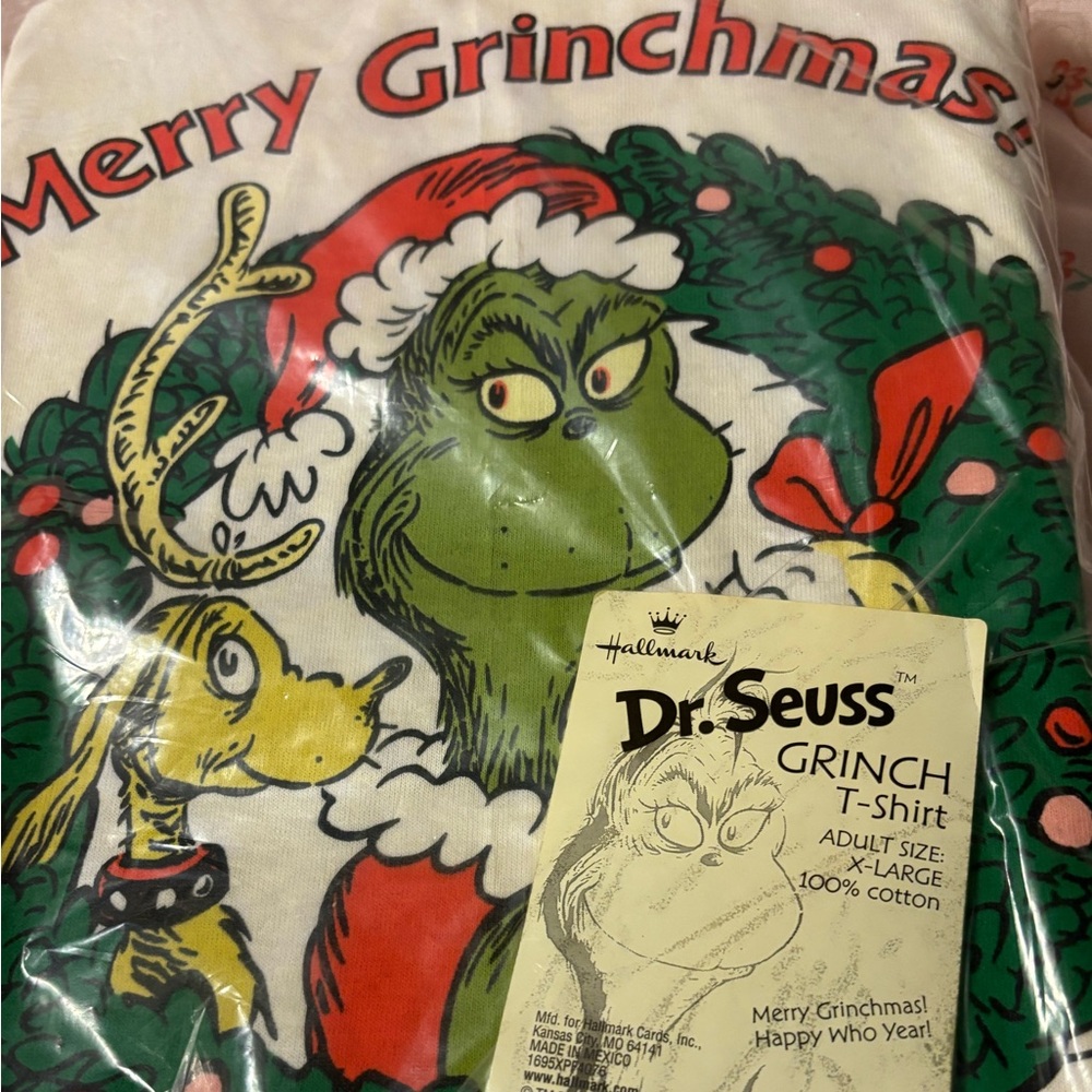 Hallmark merry grinchmas Grinch Dr Seuss vintage xl t shirt
